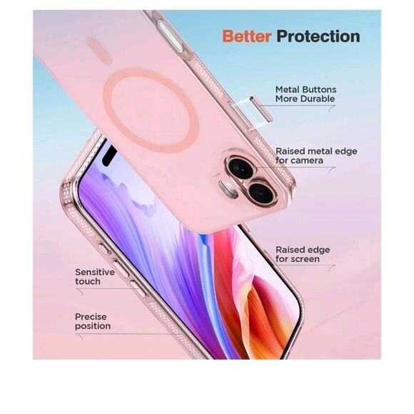 MATEPROX Magnetic Compatible with iPhone 16 Case[2024],Translucent Matte... - Picture 4 of 6